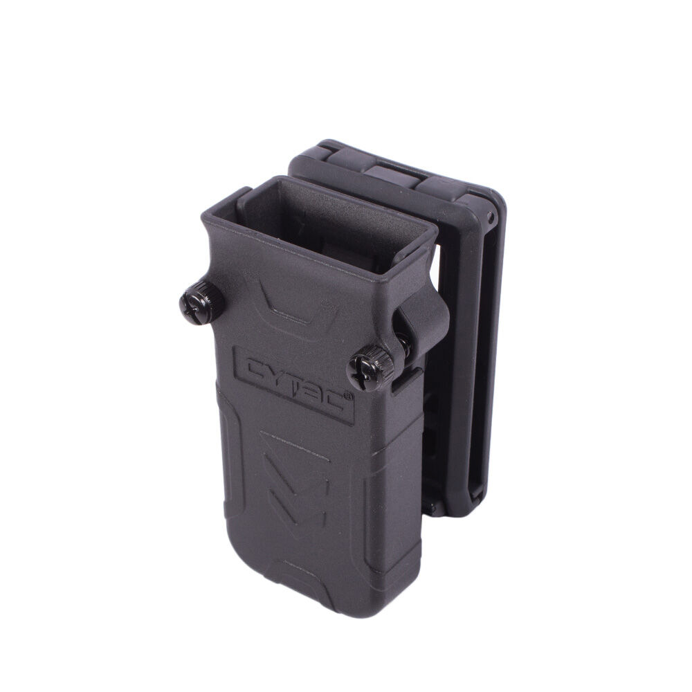 Cytac Universal Single Magazin Holster Belt Clip 9 mm, .40, .45 Schwarz Bild 3