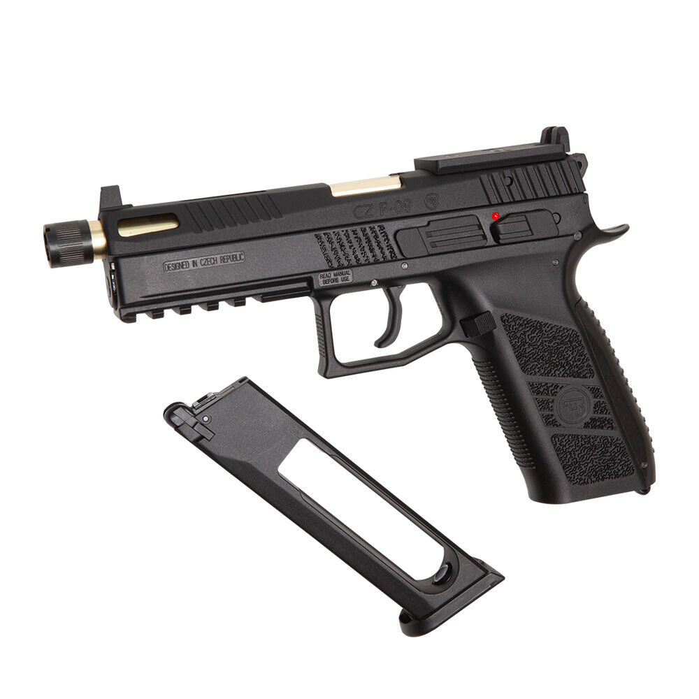 ASG CZ P-09 OR Co2 Airsoftpistole Blowback 6 mm BB Schwarz Bild 2