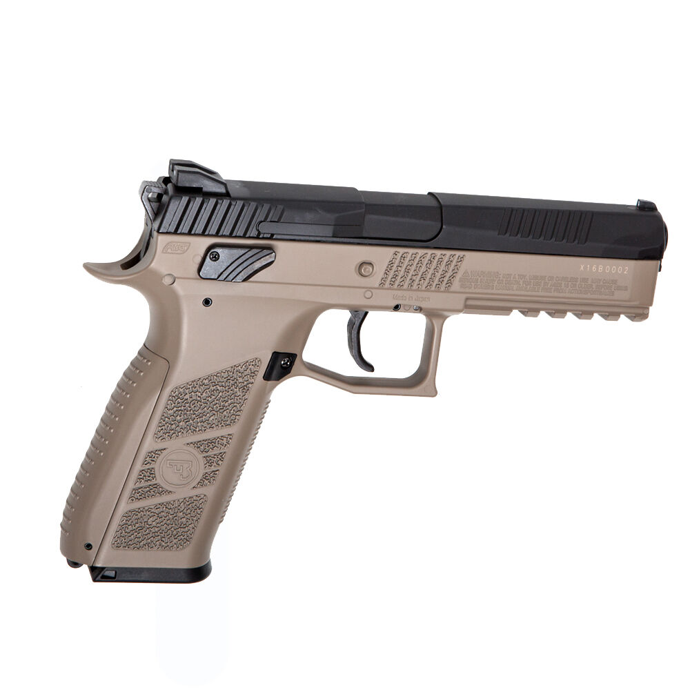 ASG CZ P-09 Co2 Pistole Blowback 4,5mm Diabolos Dual Tone FDE Bild 2