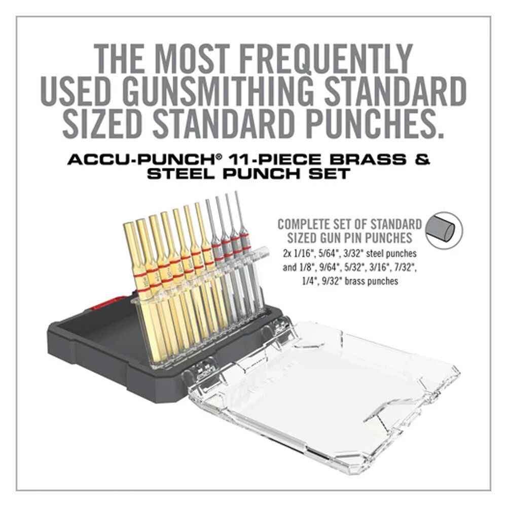 Real Avid Accu-Punch 11-teilig Standard Brass und Steel Pin Punch Set Bild 2