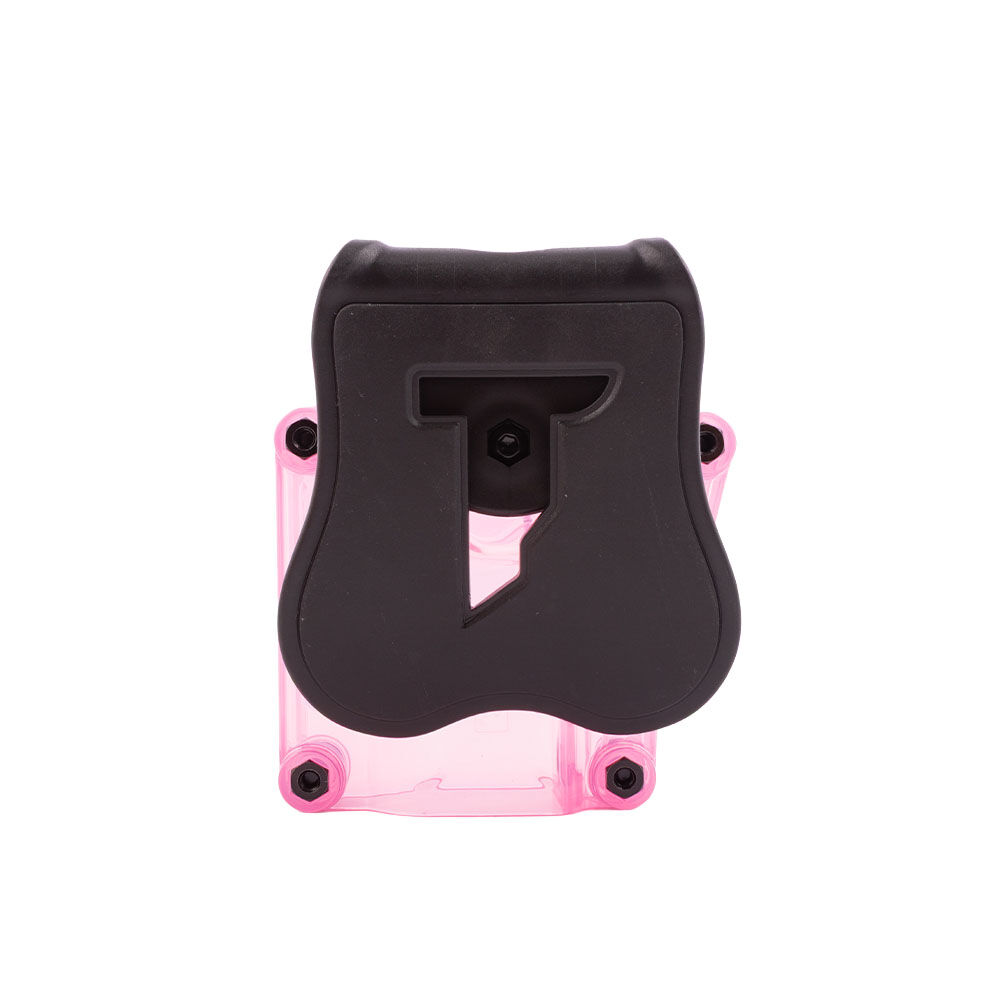 Cytac Mega-Fit Universalholster Transparent Pink mit schwarzem Paddle Bild 3