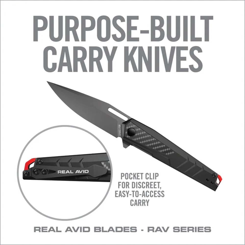 Real Avid RAV-5 Klappmesser Linerlock titan carbon Bild 3
