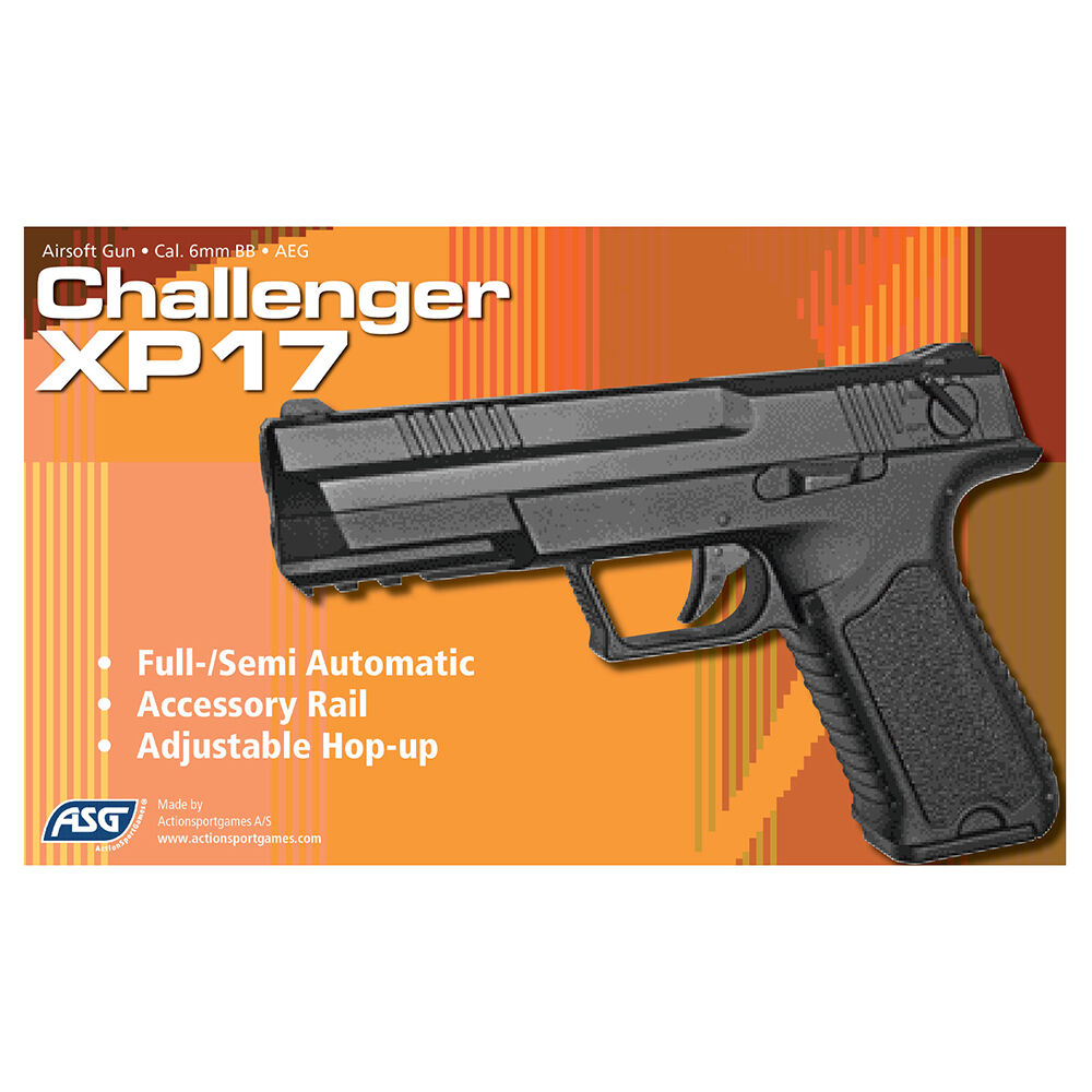 ASG Challenger XP17 AEP Airsft Pistole 6mm BB Schwarz Bild 2