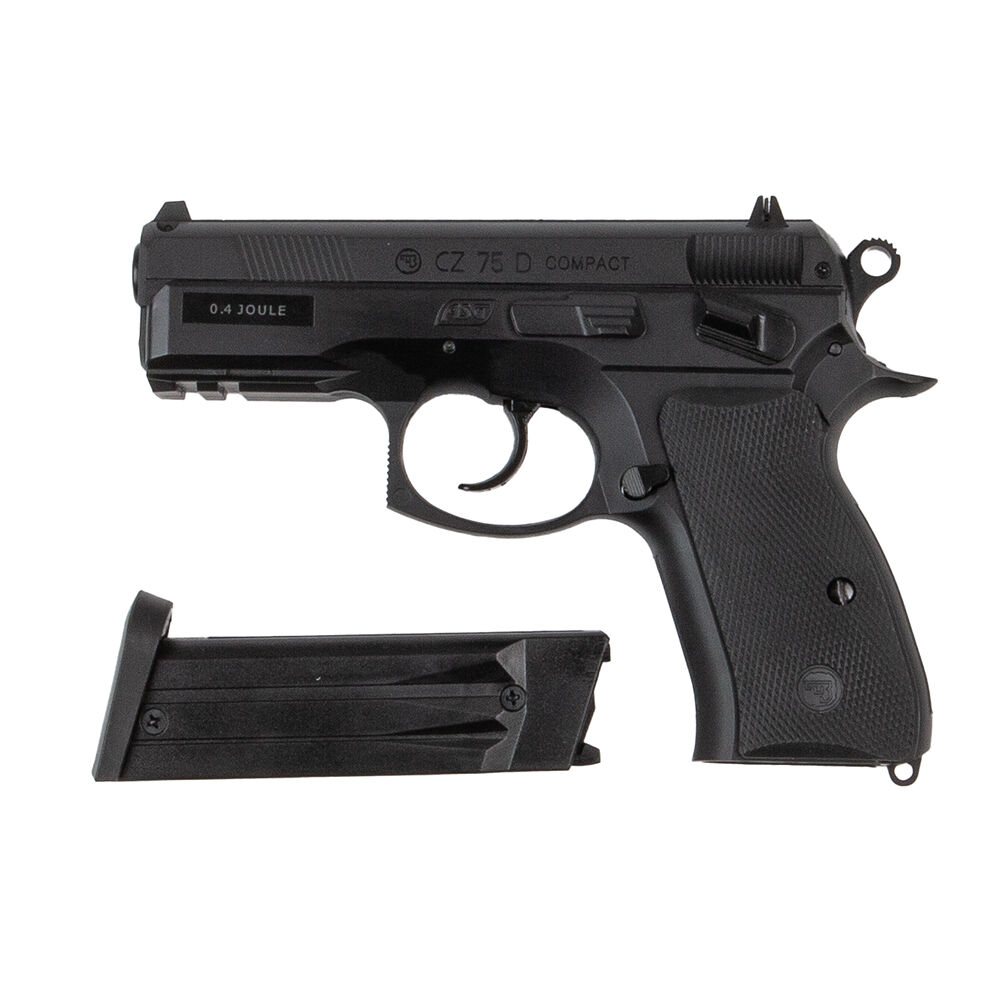 ASG CZ 75D Compact Airsoft Pistole Federdruck 6mm BB Schwarz Bild 3