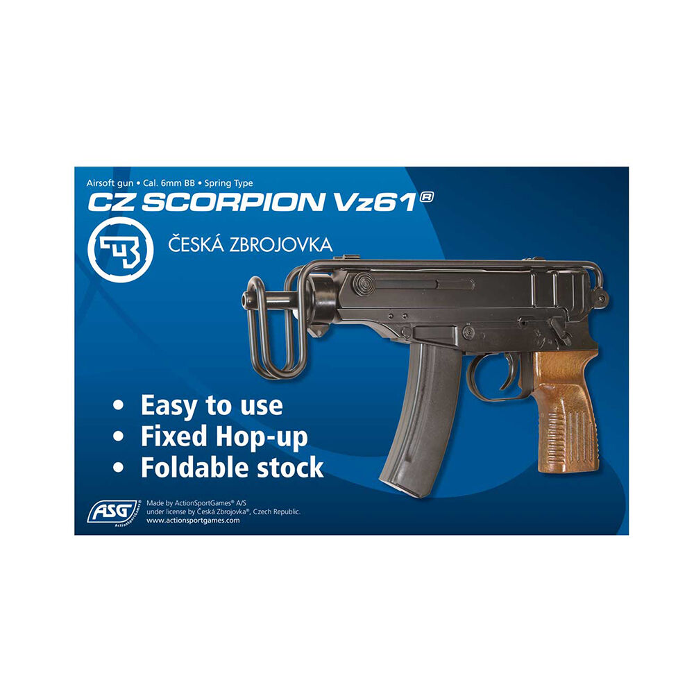 ASG CZ Scorpion Vz61 Airsoft SMG Federdruck 6mm BB Bild 4