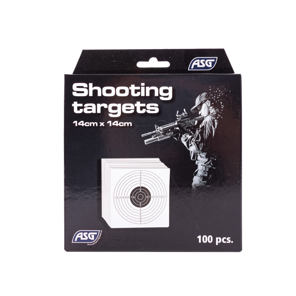 ASG Shooting Target Zielscheiben 14 cm x 14 cm 100 Stk Bild 2