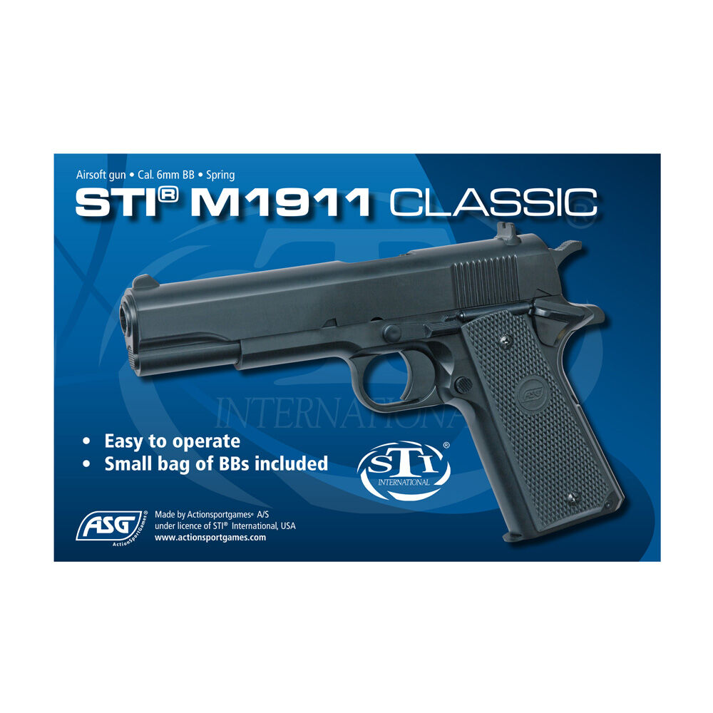 ASG STI M1911 Classic Airsoft Springer 6mm BB schwarz Bild 4