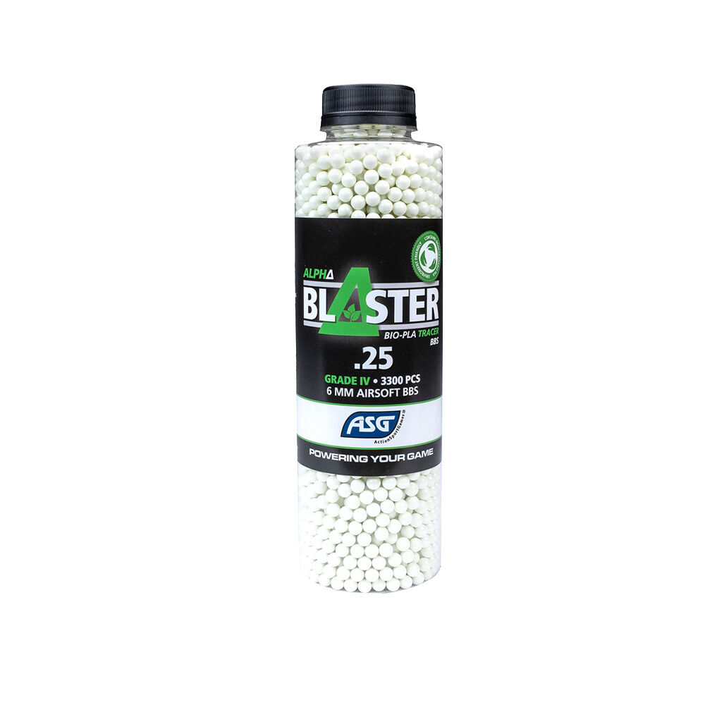 ASG Alpha Blaster BIO Green Tracer Airsoft BB's 0,25g 6mm BB 3300 Stck Bild 2