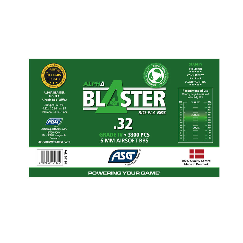 ASG Alpha Blaster BIO Airsoft BB's 0,32g 6mm BB 3300 Stck Bild 3