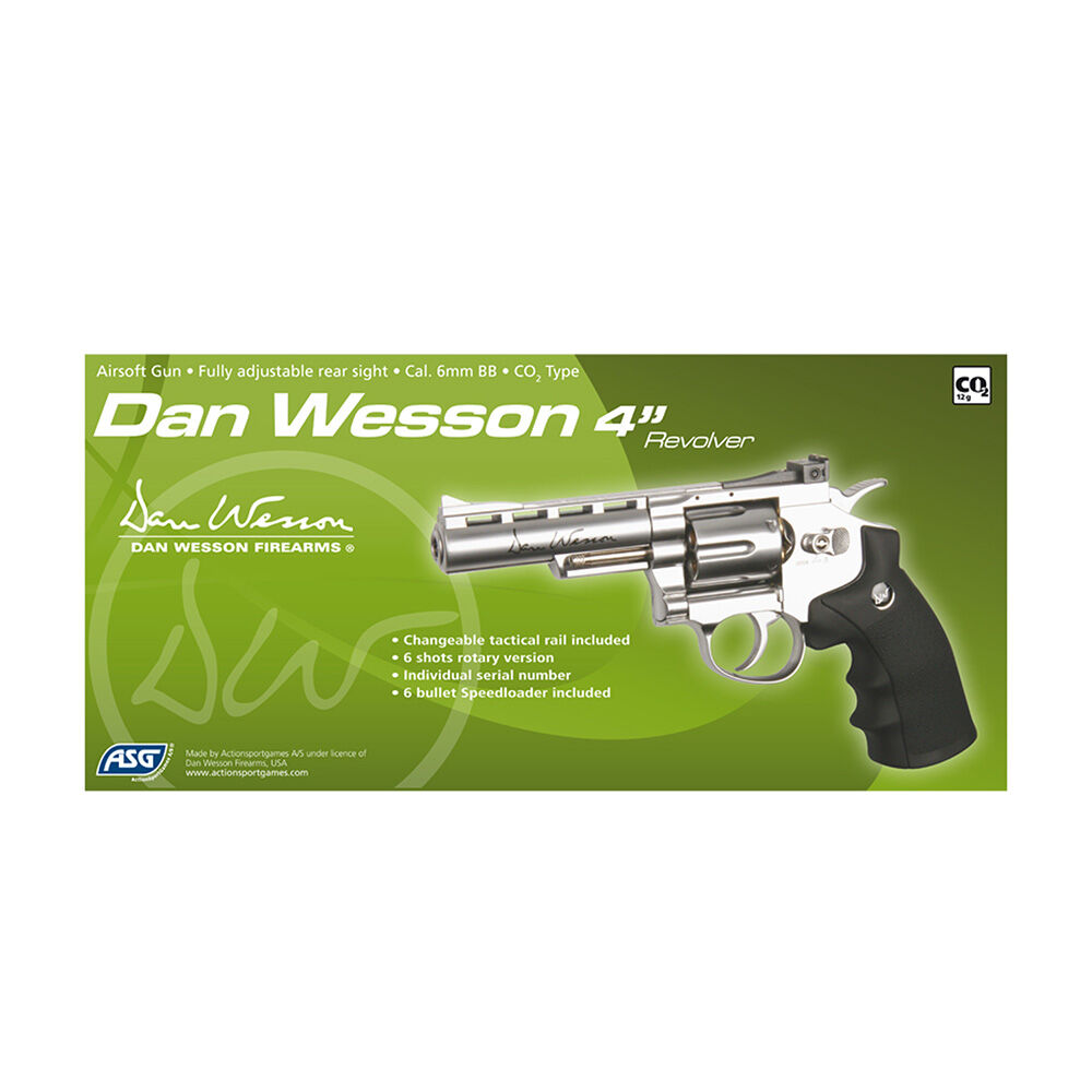 ASG Dan Wesson 4 Airsoft Revolver 6mm BB silber/chrome Bild 3