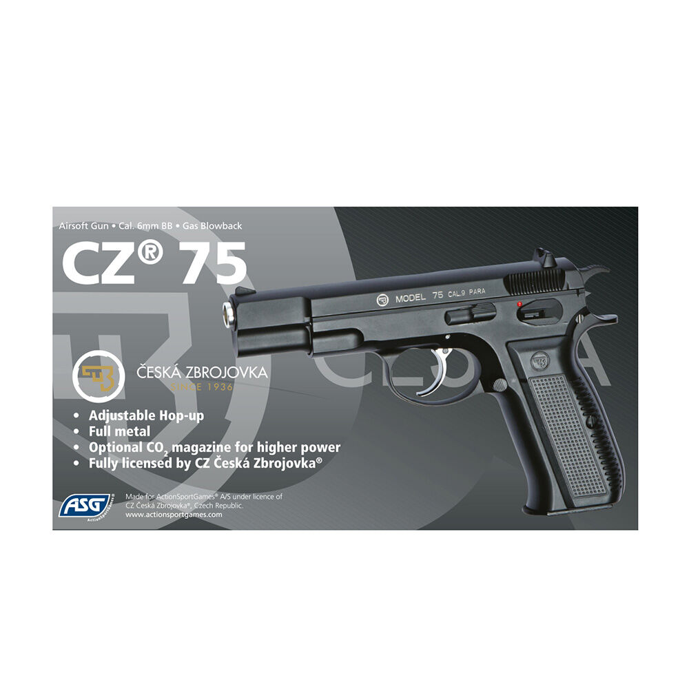 ASG CZ 75 Airsoft Pistole 6mm BB schwarz Bild 3