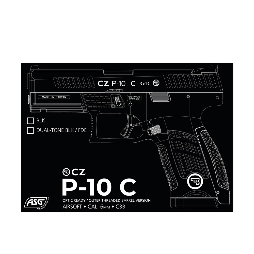 ASG CZ P-10C OR-OT Airsoft Pistole 6mm BB FDE Bild 4