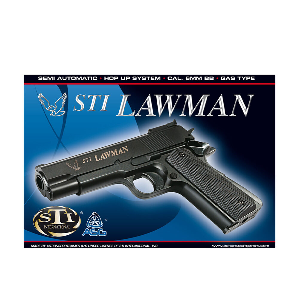 ASG STI Lawman Airsoft Pistole 6mm BB Gas schwarz Bild 2