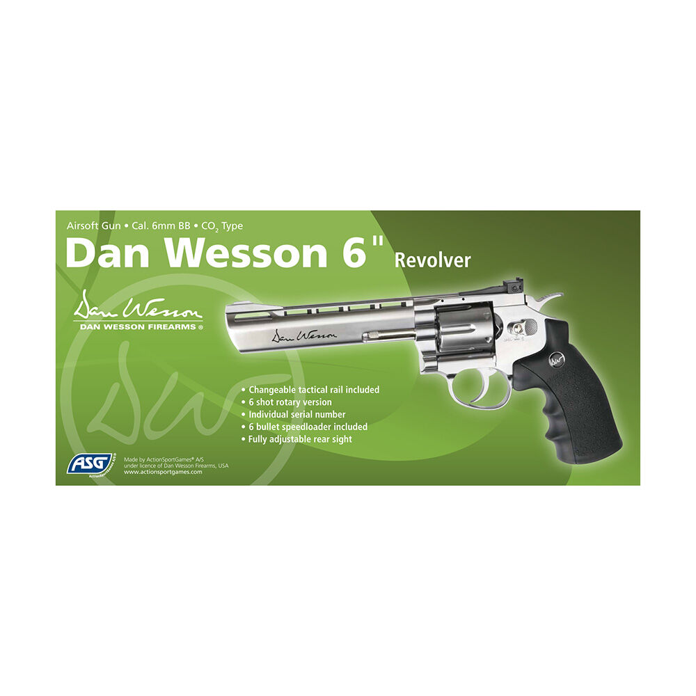 ASG Dan Wesson 6 Airsoft Revolver 6mm BB silber Bild 3