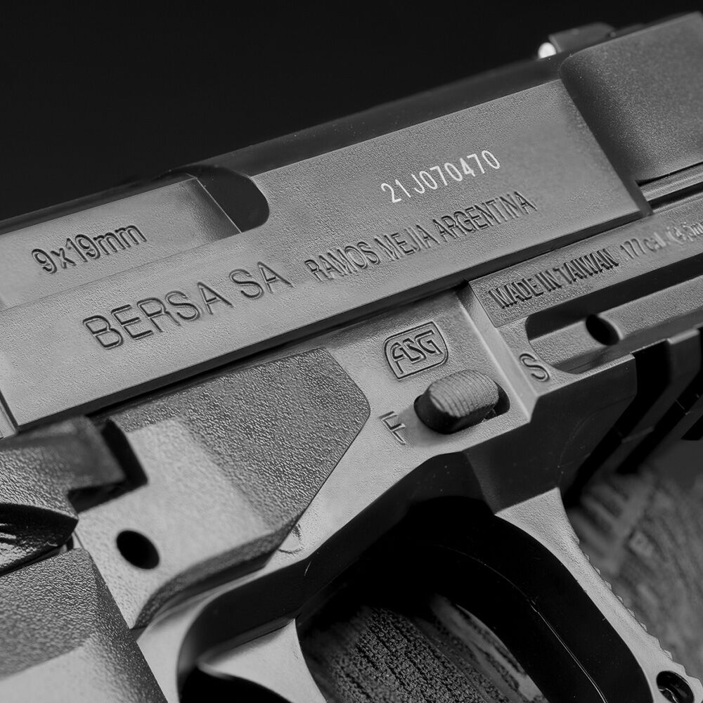 ASG BERSA Thunder 9 Pro CO2 Pistole 4,5mm Stahl BB schwarz Bild 3