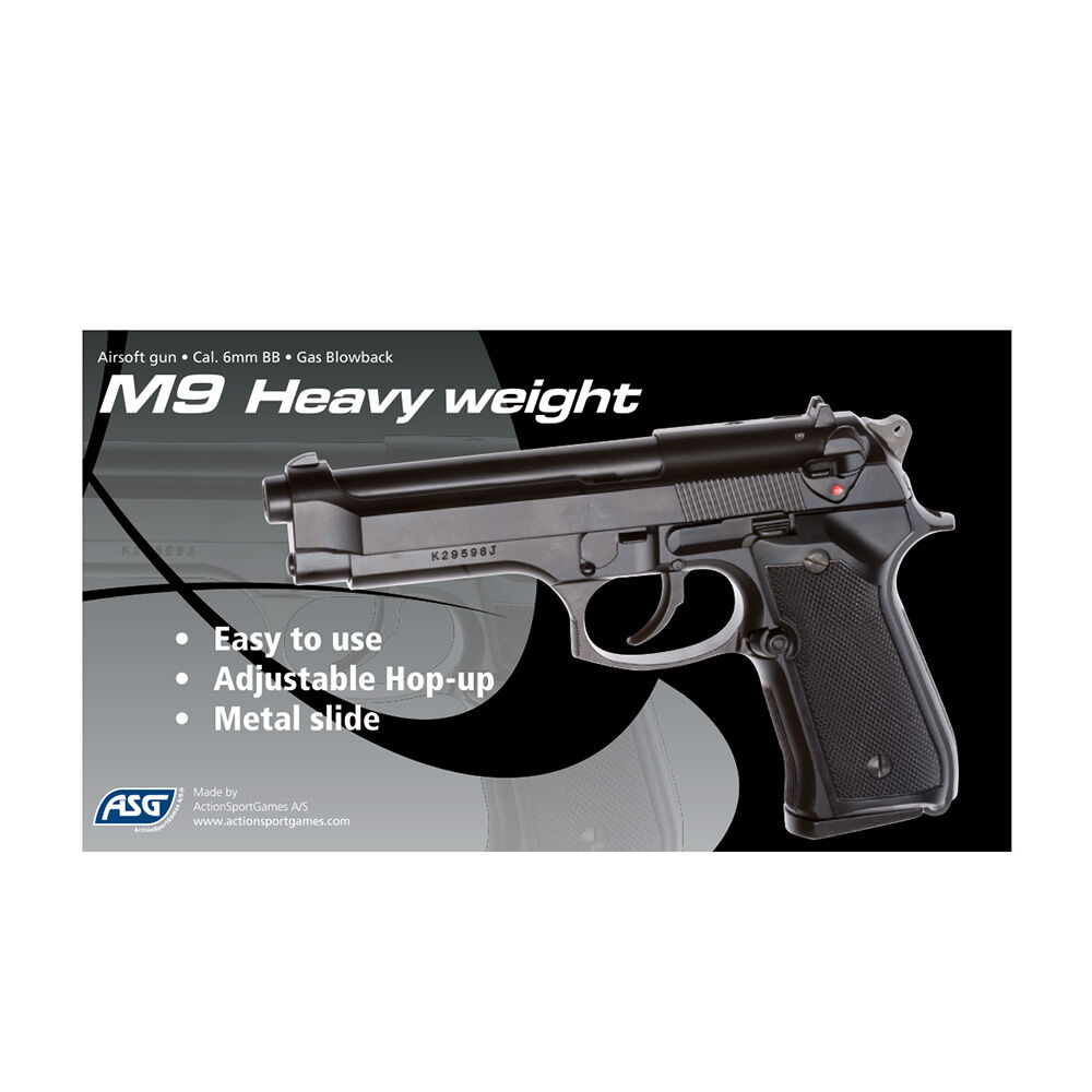 ASG M9 Airsoft Pistole 6mm BB schwarz Bild 2