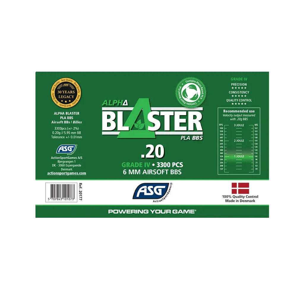 ASG Alpha Blaster BIO Airsoft BB's 0,20g 6mm BB 3300 Stck Bild 3