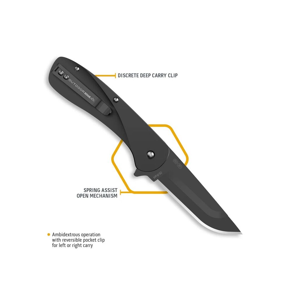 Outdoor Edge RAZOR VX1 Klappmesser mit Wechselklingen Schwarz Bild 3