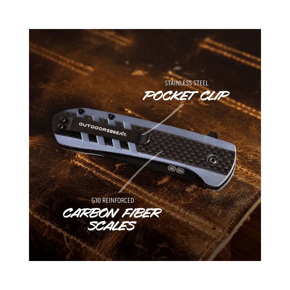 Outdoor Edge RAZOR VX4 Klappmesser mit Wechselklingen Blue/Carbon Bild 4