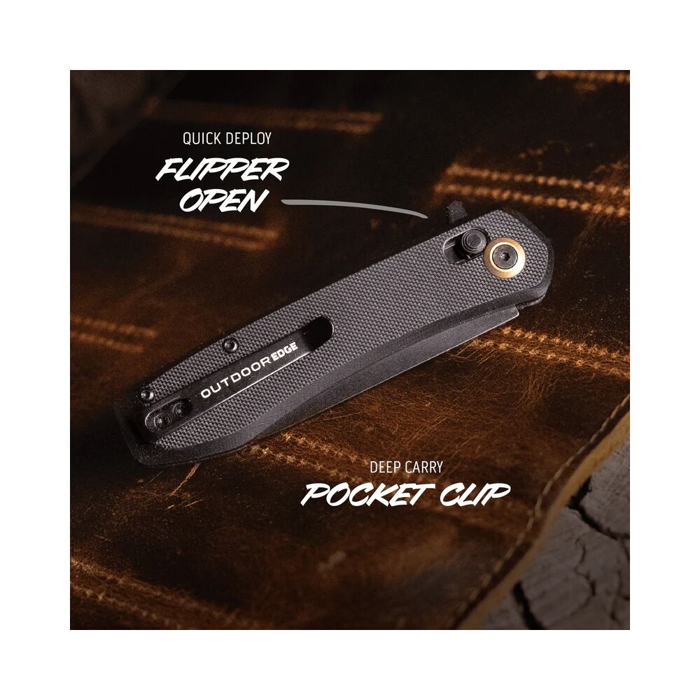 Outdoor Edge SENTINAL Klappmesser Schwarz Bild 3