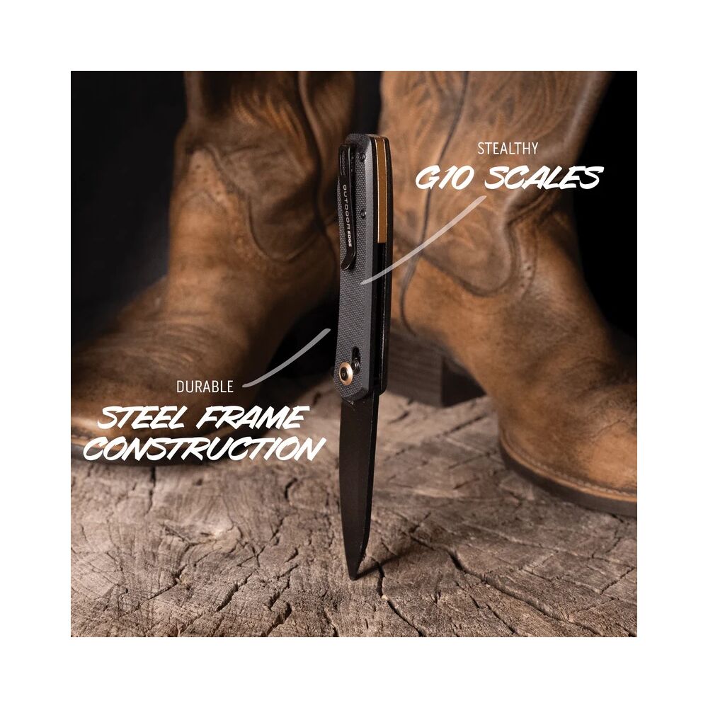 Outdoor Edge SENTINAL Klappmesser Schwarz Bild 4