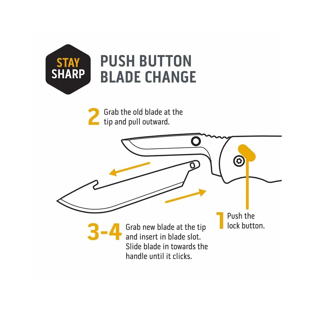 Outdoor Edge 3.5 Drop Point Ersatzklingen-Set (6er-Pack) f�r RazorSafe Messer Bild 3
