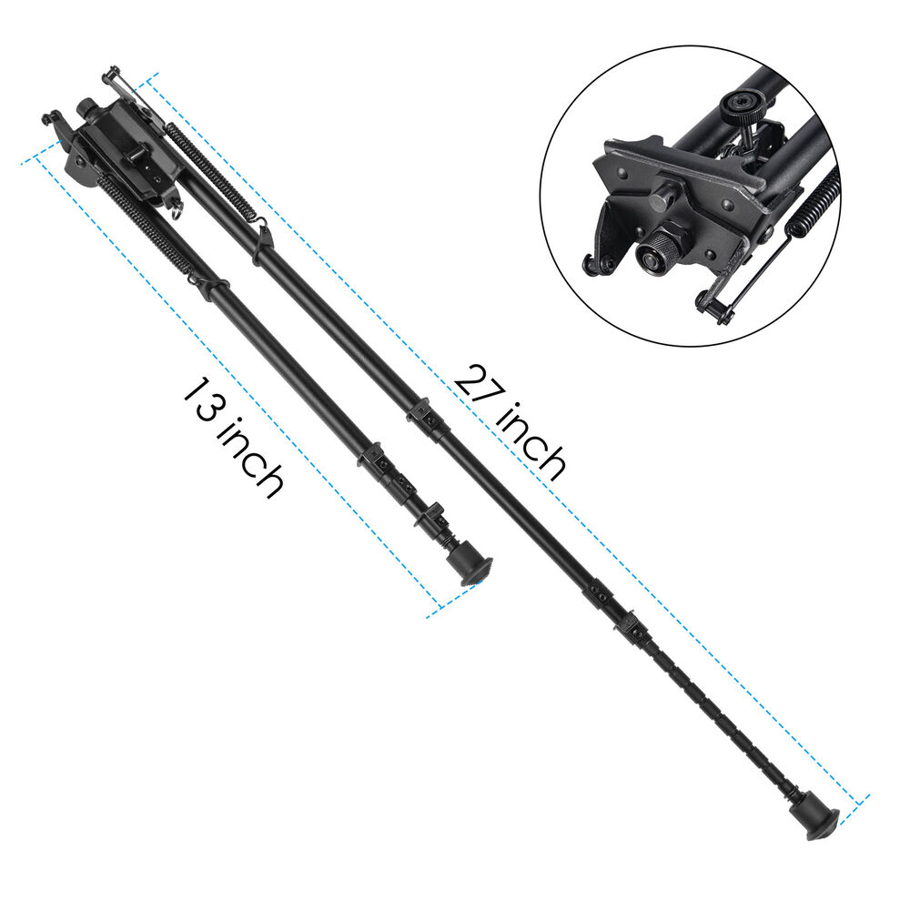 shoXx Zweibein Bipod Long-Range 33-69cm Aluminium mit Schwenk-Basis schwarz Bild 5