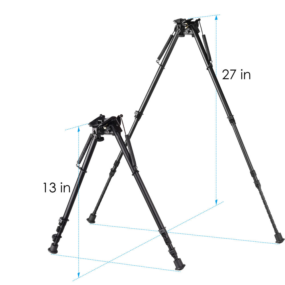 shoXx Zweibein Bipod Long-Range 33-69cm Aluminium Schwenkbar Podloc schwarz Bild 5