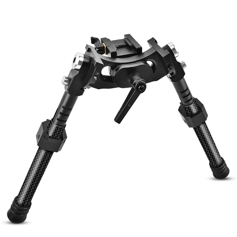 shoXx Zweibein Bipod 17-25cm Carbon Fiber schwenkbar Picatinny-Schiene mit QD breiter Stand Bild 2