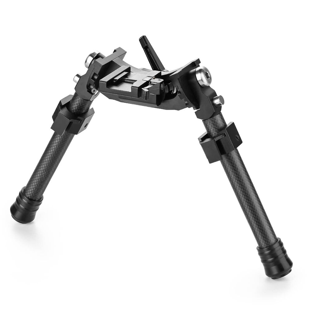 shoXx Zweibein Bipod 17-25cm Carbon Fiber schwenkbar Picatinny-Schiene mit QD breiter Stand Bild 3