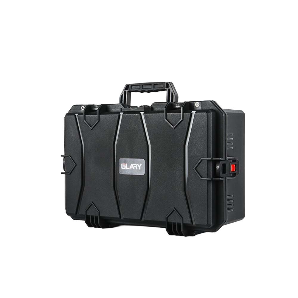 GLARY Waterproof Hard Case Hartschalenkoffer 55 x 35 x 22 cm Schwarz mit roten Sicherheitsverschl�ssen Bild 2