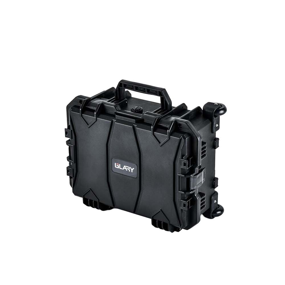 GLARY Waterproof Hard Case Hartschalenkoffer mit Trolley-Funktion 46x35x20,6 cm Schwarz Bild 4