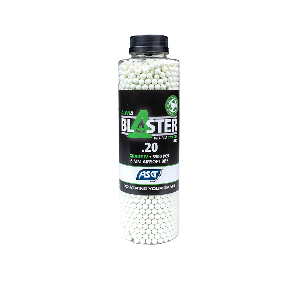 ASG Alpha Blaster BIO Green Tracer Airsoft BB's 0,20g 6mm BB 3300 Stck