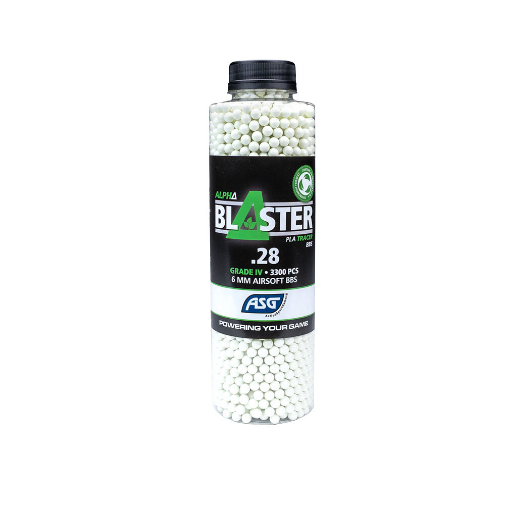 ASG Alpha Blaster BIO Green Tracer Airsoft BB's 0,28g 6mm BB 3300 Stck