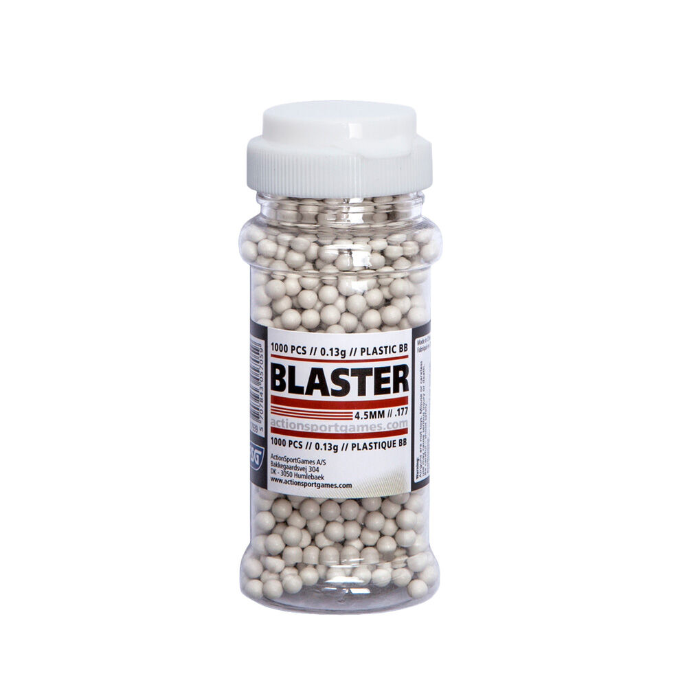 ASG Blaster Plastik BB's 0,13g 4,5mm BB wei 1000 Stk