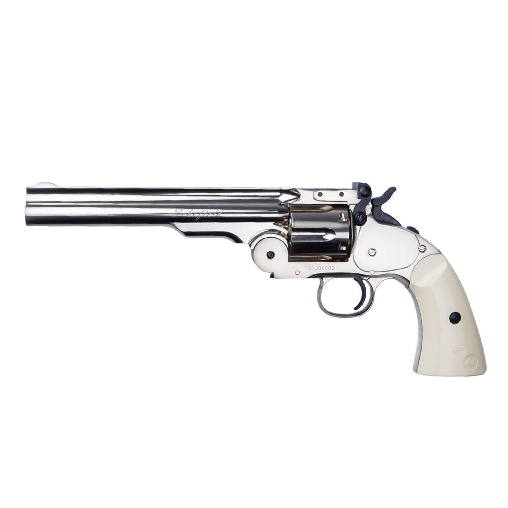 ASG Schofield 6 Airsoft Revolver 6mm BB silber/chrome