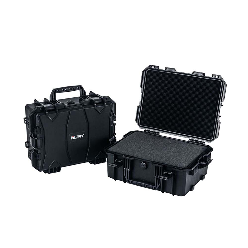 GLARY Waterproof Hard Case Hartschalenkoffer 46 x 35,1 x 20,6 cm Schwarz