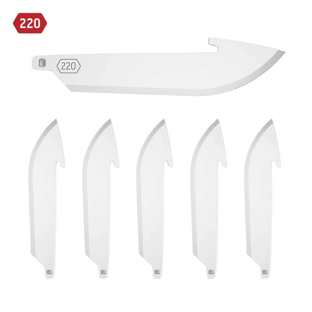 Outdoor Edge 2.2 Drop Point Wechselklingen - 6er Pack Edelstahl