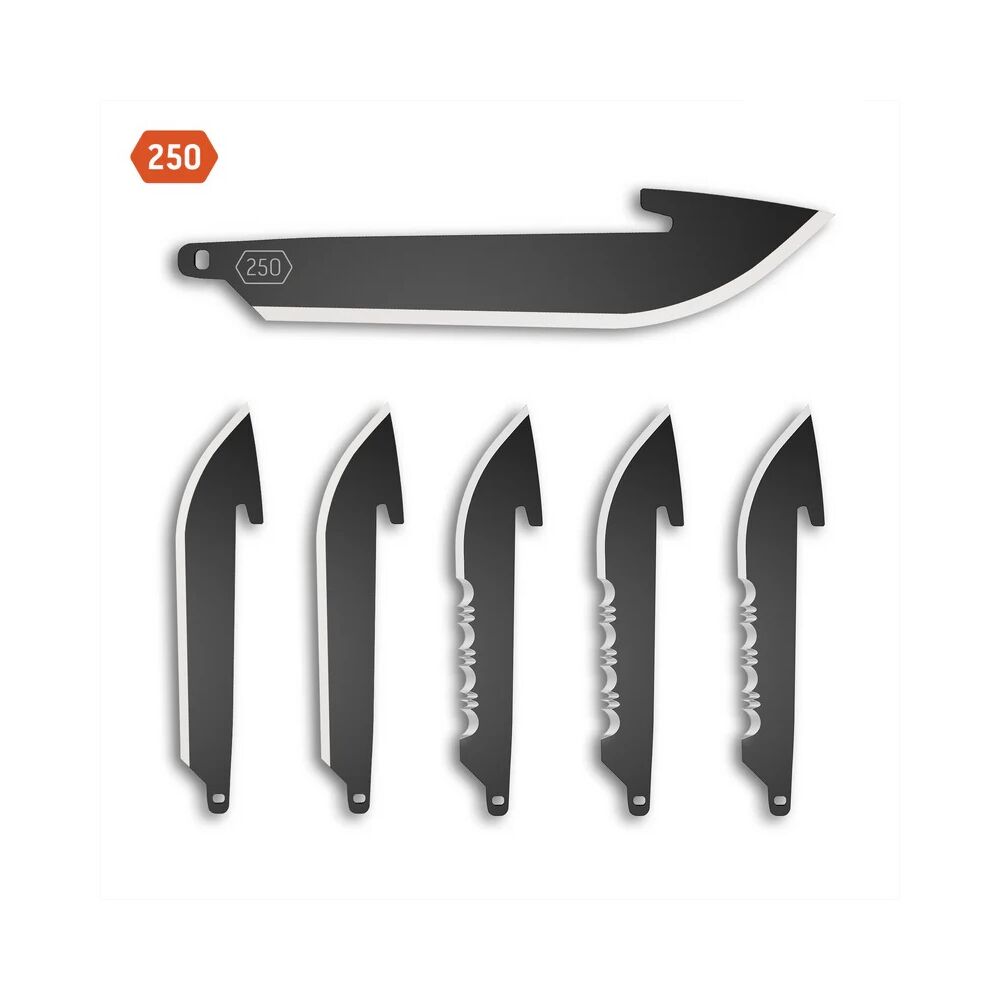 Outdoor Edge 2.5 Carry Drop Point Ersatzklingen-Set (6er-Pack) f�r RazorSafe Messer