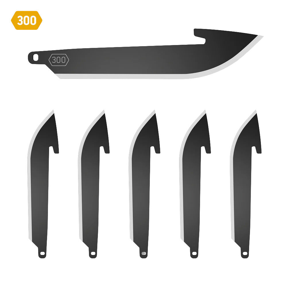 Outdoor Edge 3.0 Drop Point Wechselklingen - 6er Pack Black Oxide