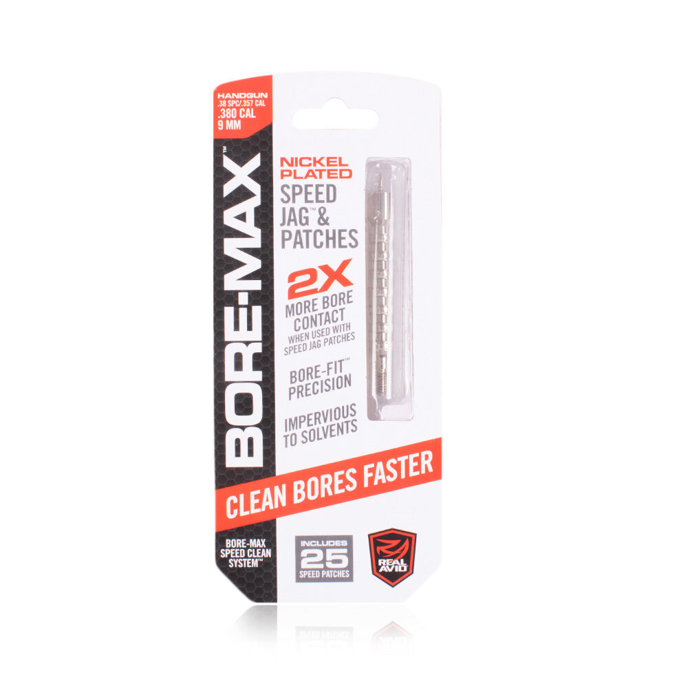 Real Avid Bore-Max Speed Jag & Patches 9 mm Handgun