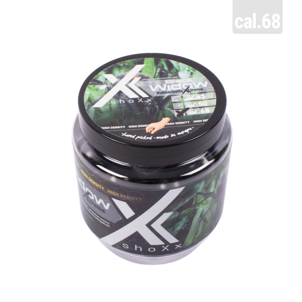 shoXx Black Widow Rubberballs Xtreme cal. 68 - Packungsinhalt 75 Stck