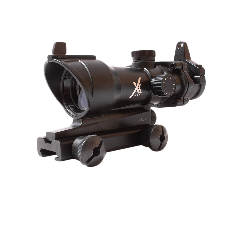 shoXx. Red Dot Sight 1x30 Green Dot + Weaver Montageschiene