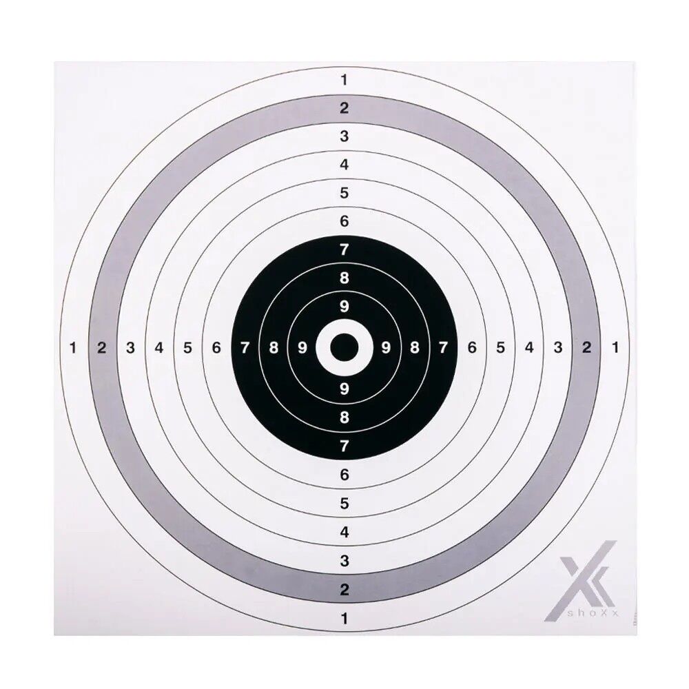 shoXx Zielscheiben 51 x 51 cm 10er Spiegel 250g/m� Karton