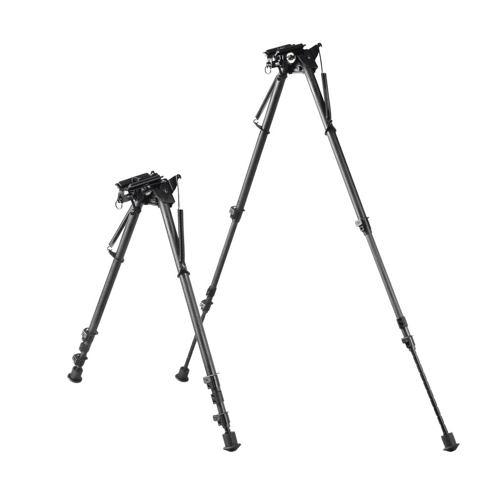shoXx Zweibein Bipod Long-Range 33-69cm Carbon Fiber mit Schwenk-Basis