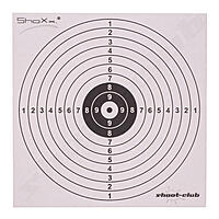 100 Zielscheiben aus Pappe 14x14 cm - Luftgewehr & Luftpistole