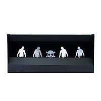ASG Zombie Pellet Trap Hit & Reset Reaktive Metall-Zielscheibe mit 4 Zombie-Zielen
