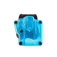 Cytac Mega-Fit Universalholster Transparent Blau mit schwarzem Paddle