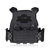 Cytac Taktische Weste Plate Carrier Schwarz mit Lasercut und Magpouches