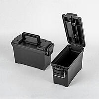 GLARY Ammo Box Munitionskiste Kunststoff 35x18x22 cm Schwarz